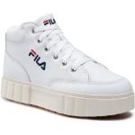 Przecenione Białe Buty skórzane damskie ze skóry marki Fila w rozmiarze 40 