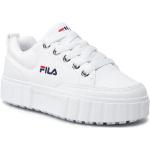 Przecenione Białe Sneakersy damskie marki Fila w rozmiarze 32 