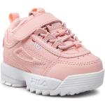 Przecenione Różowe Niskie sneakersy damskie marki Fila w rozmiarze 22 