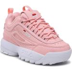 Przecenione Różowe Niskie sneakersy damskie marki Fila 