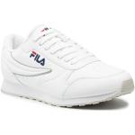 Przecenione Białe Niskie sneakersy męskie sportowe marki Fila w rozmiarze 44 