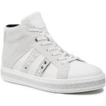 Przecenione Białe Buty zamszowe damskie z zamszu marki Geox w rozmiarze 38 