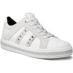 Przecenione Białe Sneakersy damskie marki Geox w rozmiarze 41 