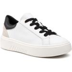 Przecenione Białe Sneakersy damskie marki Geox w rozmiarze 39 
