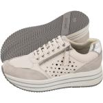 Sneakersy Geox D Kency B Off White D25QHB 08522 C1002 (GE26-a)