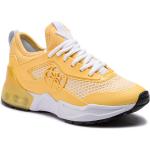 Przecenione Żółte Sneakersy damskie marki Guess w rozmiarze 36 