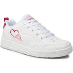 Przecenione Białe Sneakersy damskie marki Kappa w rozmiarze 36 