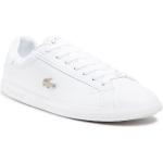 Białe Sneakersy męskie marki Lacoste w rozmiarze 40 