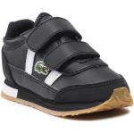 Przecenione Czarne Sneakersy męskie marki Lacoste w rozmiarze 19 