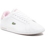 Białe Sneakersy damskie marki Lacoste w rozmiarze 35 