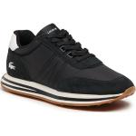 Przecenione Czarne Niskie sneakersy męskie marki Lacoste w rozmiarze 43 