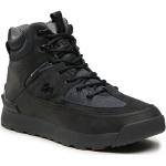 Przecenione Czarne Wysokie sneakersy męskie z Goretexu z nubuku marki Lacoste w rozmiarze 43 