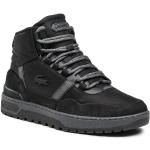 Czarne Wysokie sneakersy męskie marki Lacoste w rozmiarze 47 