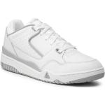 Przecenione Białe Buty sportowe męskie sportowe z gładkiej skóry marki Le Coq sportif w rozmiarze 42 