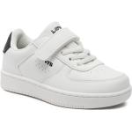 Białe Sneakersy na rzepy dla chłopców 