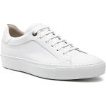Przecenione Białe Niskie sneakersy męskie z gładkiej skóry marki Lloyd w rozmiarze 40 