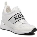 Przecenione Białe Niskie sneakersy damskie marki Michael Kors MICHAEL w rozmiarze 35 