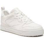 Przecenione Białe Niskie sneakersy męskie z gładkiej skóry marki Michael Kors MICHAEL w rozmiarze 41 