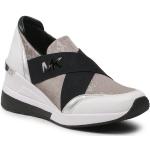 Przecenione Srebrne Niskie sneakersy damskie marki Michael Kors MICHAEL w rozmiarze 37 