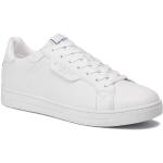 Białe Wysokie sneakersy męskie z gładkiej skóry marki Michael Kors MICHAEL 