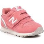 Przecenione Różowe Sneakersy sznurowane damskie marki New Balance w rozmiarze 25 