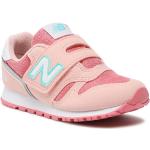 Przecenione Różowe Sneakersy sznurowane damskie marki New Balance w rozmiarze 32 