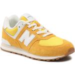 Przecenione Żółte Sneakersy sznurowane damskie marki New Balance w rozmiarze 36 