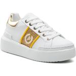 Przecenione Białe Sneakersy damskie marki Pollini w rozmiarze 39 