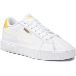 Przecenione Białe Sneakersy damskie marki Puma w rozmiarze 39 