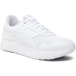 Przecenione Białe Sneakersy damskie marki Puma w rozmiarze 39 