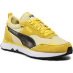 Przecenione Żółte Buty zamszowe damskie z zamszu marki Puma w rozmiarze 37 