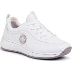 Przecenione Białe Sneakersy damskie marki Rieker w rozmiarze 41 