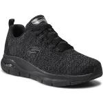 Przecenione Czarne Niskie sneakersy męskie marki Skechers w rozmiarze 44 
