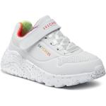Przecenione Białe Sneakersy damskie marki Skechers w rozmiarze 28 