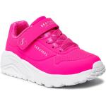 Przecenione Różowe Sneakersy damskie marki Skechers w rozmiarze 27 