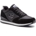 Przecenione Czarne Wysokie sneakersy męskie marki Skechers w rozmiarze 42 