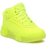 Przecenione Żółte Wysokie sneakersy damskie marki Skechers w rozmiarze 28 