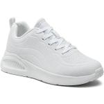 Przecenione Białe Sneakersy damskie marki Skechers w rozmiarze 39 