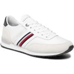 Przecenione Białe Niskie sneakersy męskie marki Tommy Hilfiger w rozmiarze 42 