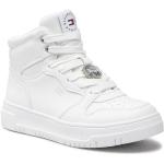 Białe Wysokie sneakersy damskie marki Tommy Hilfiger w rozmiarze 30 