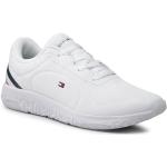 Przecenione Białe Niskie sneakersy męskie ultralekkie marki Tommy Hilfiger w rozmiarze 43 