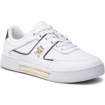Białe Niskie sneakersy damskie ze skóry marki Tommy Hilfiger w rozmiarze 35 