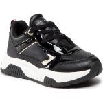 Przecenione Czarne Niskie sneakersy damskie marki Tommy Hilfiger w rozmiarze 35 