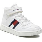 Przecenione Białe Buty sznurowane damskie marki Tommy Hilfiger w rozmiarze 34 