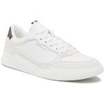 Białe Niskie sneakersy damskie z zamszu marki Tommy Hilfiger w rozmiarze 42 