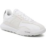 Białe Niskie sneakersy męskie w stylu retro z zamszu marki Tommy Hilfiger w rozmiarze 43 