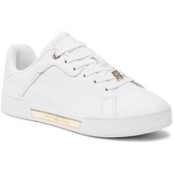Sneakersy Tommy Hilfiger - Court Sneaker Golden Th FW0FW07116 White YBS