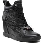 Sneakersy TOMMY HILFIGER - Metallic Pop Sneaker Wedge FW0FW06118 Black BDS