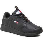 Czarne Niskie sneakersy męskie dżinsowe marki Tommy Hilfiger TOMMY JEANS w rozmiarze 43 