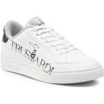 Przecenione Białe Sneakersy damskie marki Trussardi w rozmiarze 36 
